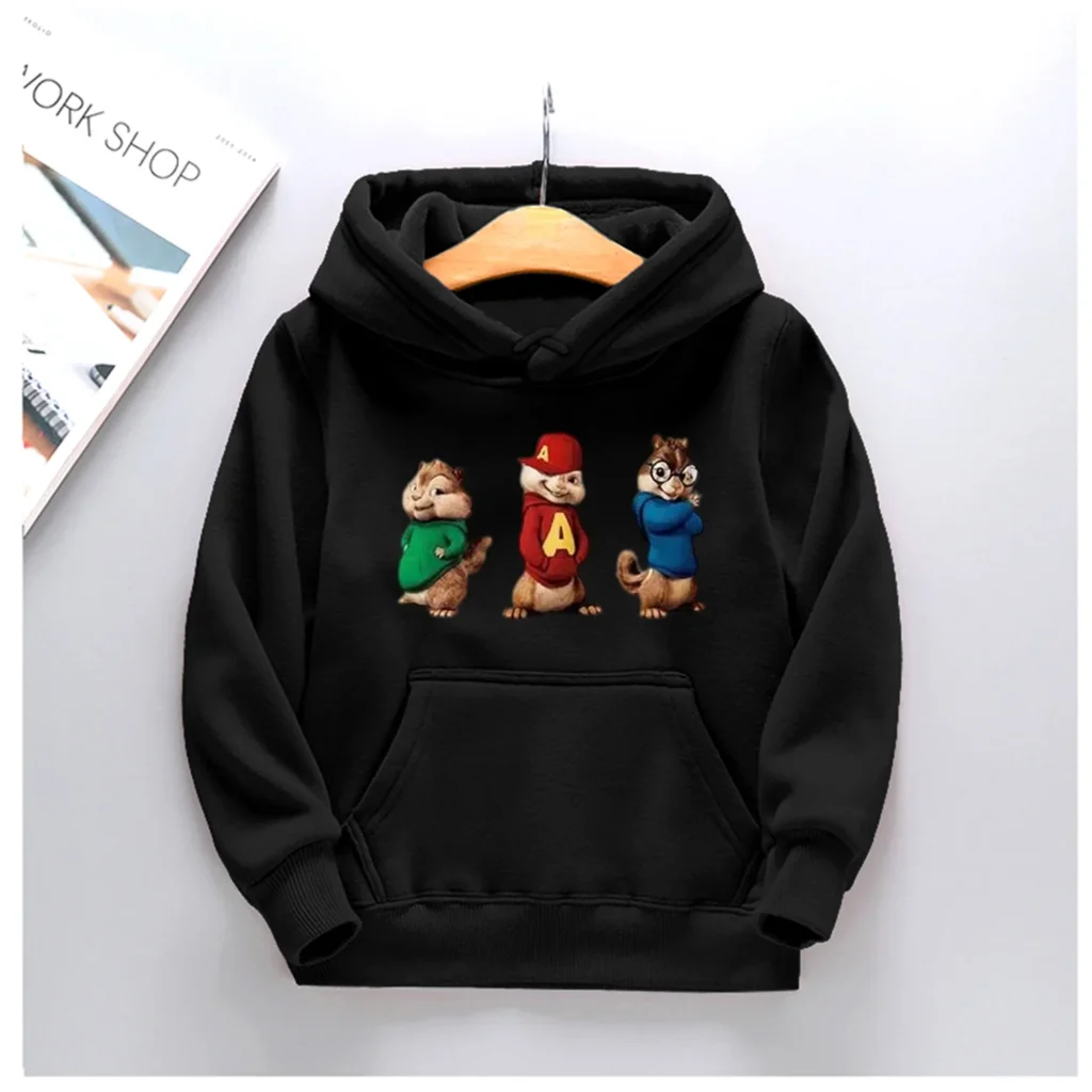 kf S95a5653385864dda89f99613311c9942i Hot Sold Kids Alvin and the Chipmunks Autumn Spring Pullover Hooded Sweater Boys Girls Chilren Casual - Alvin And The Chipmunks Shop