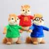 kf Sac2e4a94b2784489b0744afafb25f7509 New 22cm Alvin and the Chipmunks Halloween Plush Toys Kawaii Fluffy Chipmunks Stuffed Animals Birthday Christmas - Alvin And The Chipmunks Shop