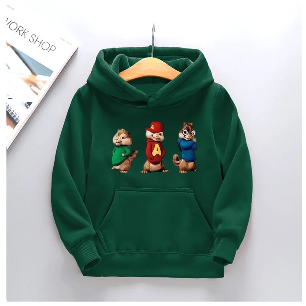 kf Sce3f3869486c4b98889f87d43b68392d7 Hot Sold Kids Alvin and the Chipmunks Autumn Spring Pullover Hooded Sweater Boys Girls Chilren Casual - Alvin And The Chipmunks Shop